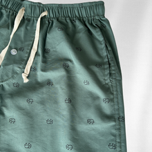 Cargar imagen en el visor de la galería, Pantalón de pijama verde de elefantes