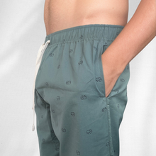 Cargar imagen en el visor de la galería, Pantalón de pijama verde de elefantes