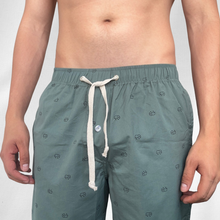 Cargar imagen en el visor de la galería, Pantalón de pijama verde de elefantes