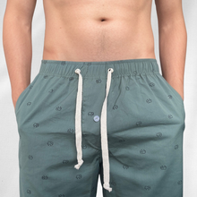 Cargar imagen en el visor de la galería, Pantalón de pijama verde de elefantes
