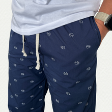 Cargar imagen en el visor de la galería, Pantalón de pijama azul oscuro de elefantes