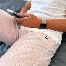 Cargar imagen en el visor de la galería, Pantalón de pijama rosado de rombos