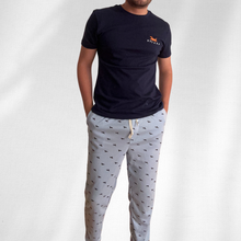 Cargar imagen en el visor de la galería, Pijama completa de pantalón DreamDog azul claro
