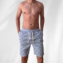 Cargar imagen en el visor de la galería, Pijama completa de pantalón corto DreamDog azul claro
