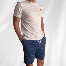 Cargar imagen en el visor de la galería, Pijama completa de pantalón corto DreamDog azul
