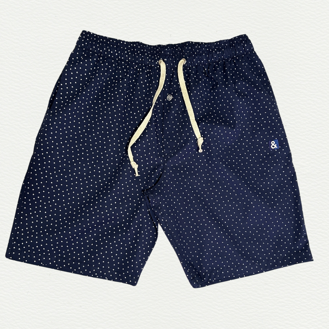 Pantalón corto de pijama azul oscuro de Trébol