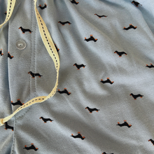 Cargar imagen en el visor de la galería, Pijama completa de pantalón corto DreamDog azul claro
