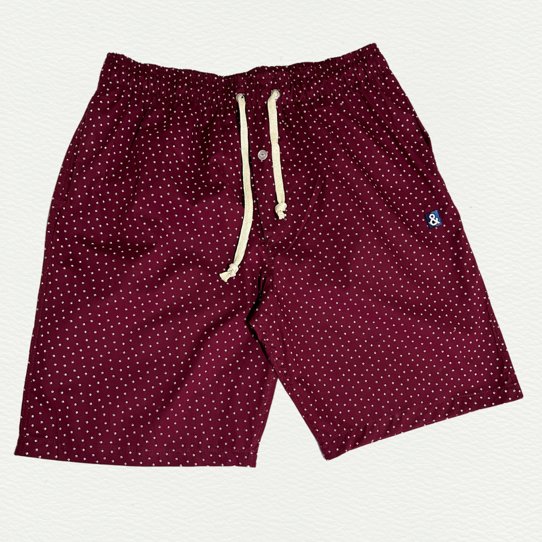 Pantalón corto de pijama vinotinto de Trébol