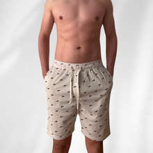 Cargar imagen en el visor de la galería, Pijama completa de pantalón corto DreamDog beige
