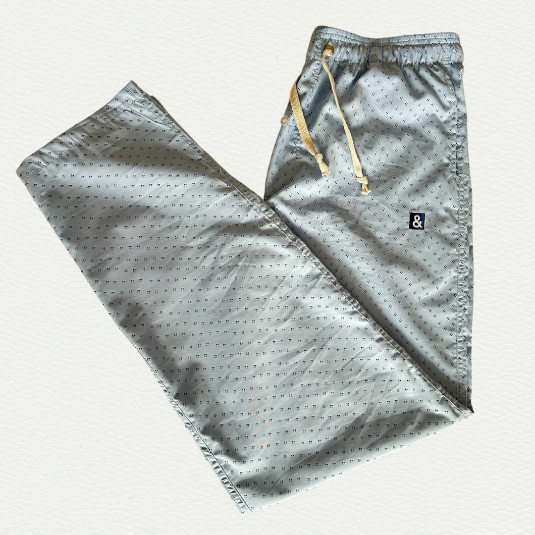 Pantalón de pijama azul claro de puntos
