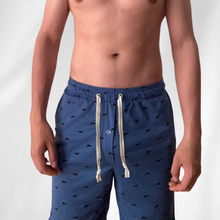 Cargar imagen en el visor de la galería, Pijama completa de pantalón corto DreamDog azul
