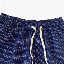 Cargar imagen en el visor de la galería, Pantalón corto de pijama azul de rombos

