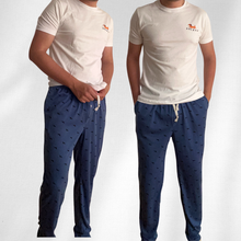 Cargar imagen en el visor de la galería, Pijama completa de pantalón DreamDog azul
