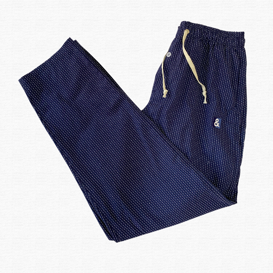 Pantalón de pijama azul oscuro rombos